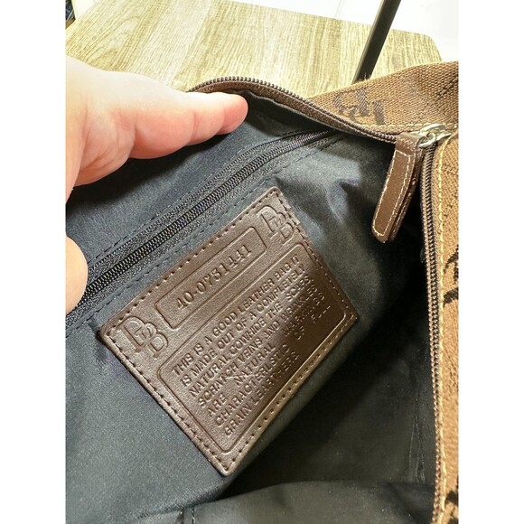 Dooney & Bourke Monogram Brown/Chocolate Small Hobo Shoulder Bag Authentic - Picture 2 of 16